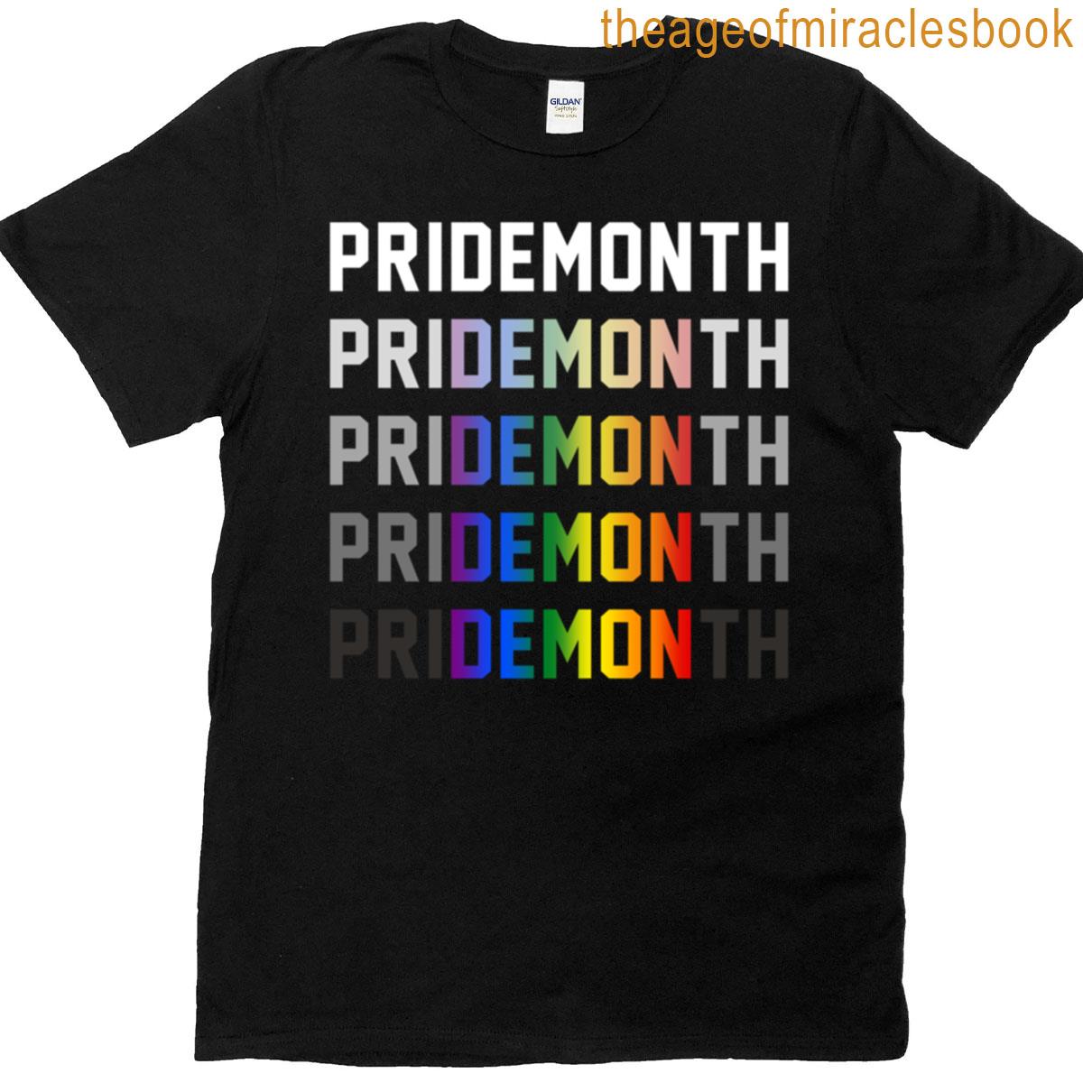 Pride Month Demon Rainbow Gradient T-shirt