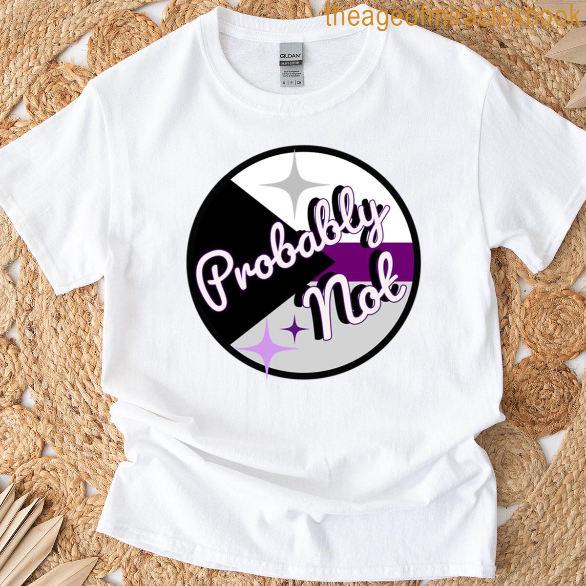 Probably Not – Demisexual Pride T-shirt