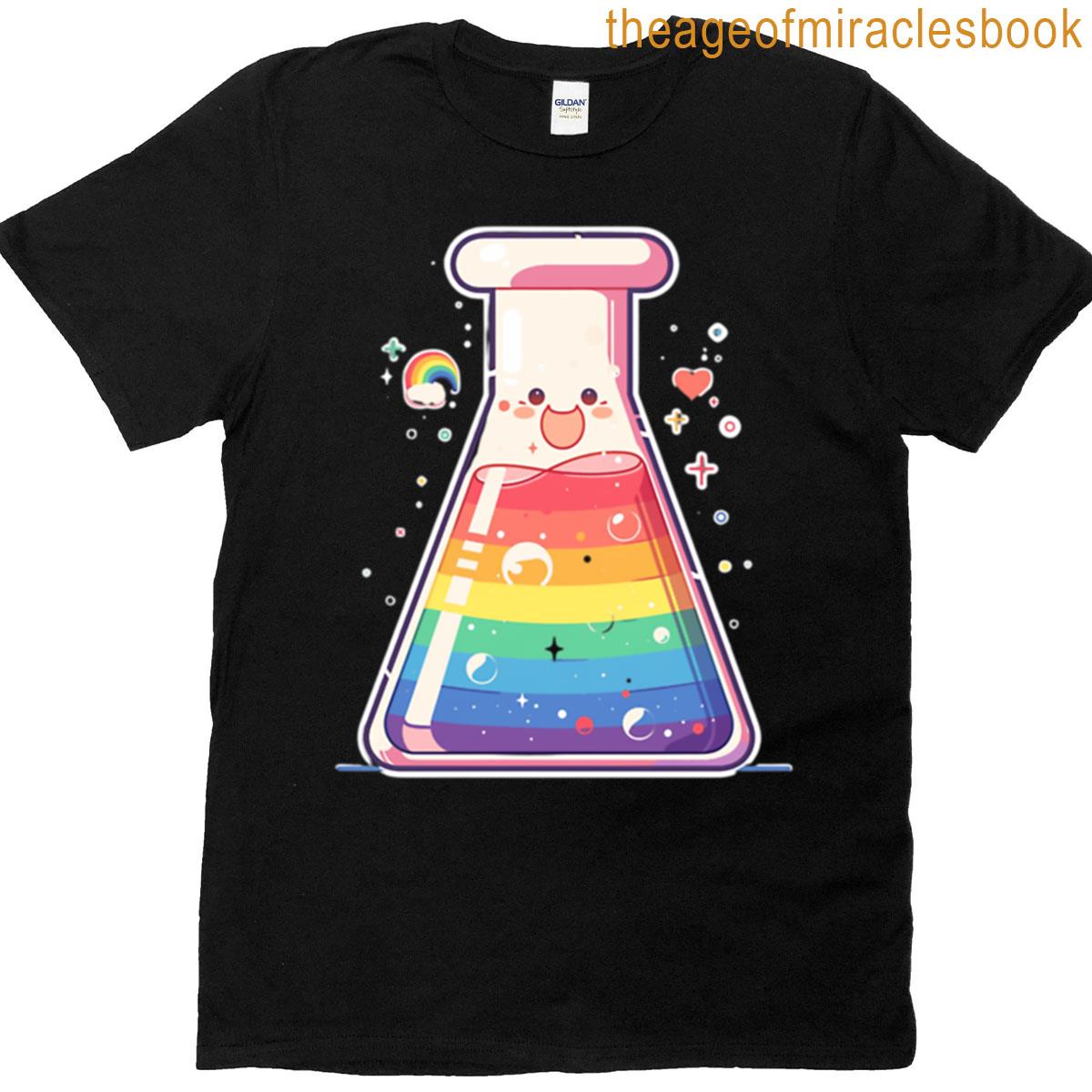 Rainbow Beaker Flask T-shirt