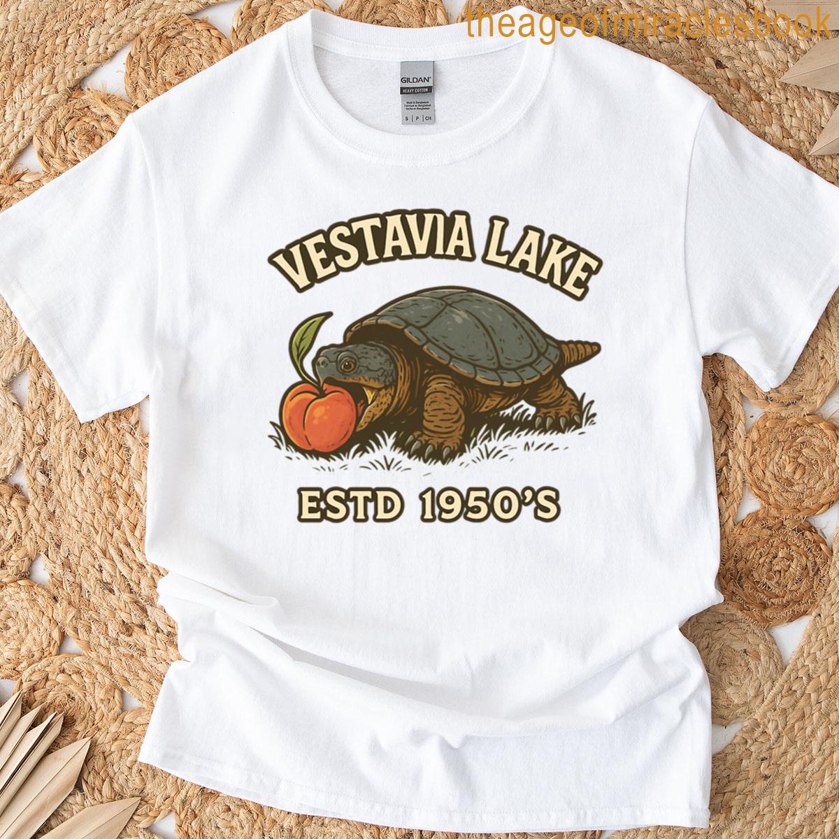 Vestavia Lake Tiny Rambo Snapping Turtle Peach Oversized T-shirt