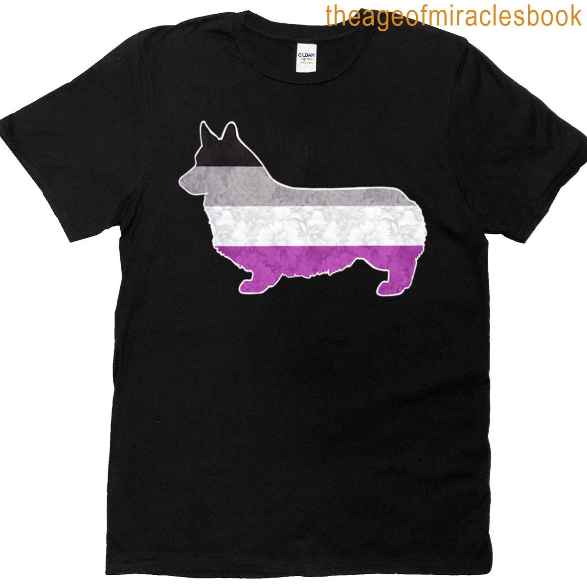 Asexual Pride Pembroke Welsh Corgi T-shirt