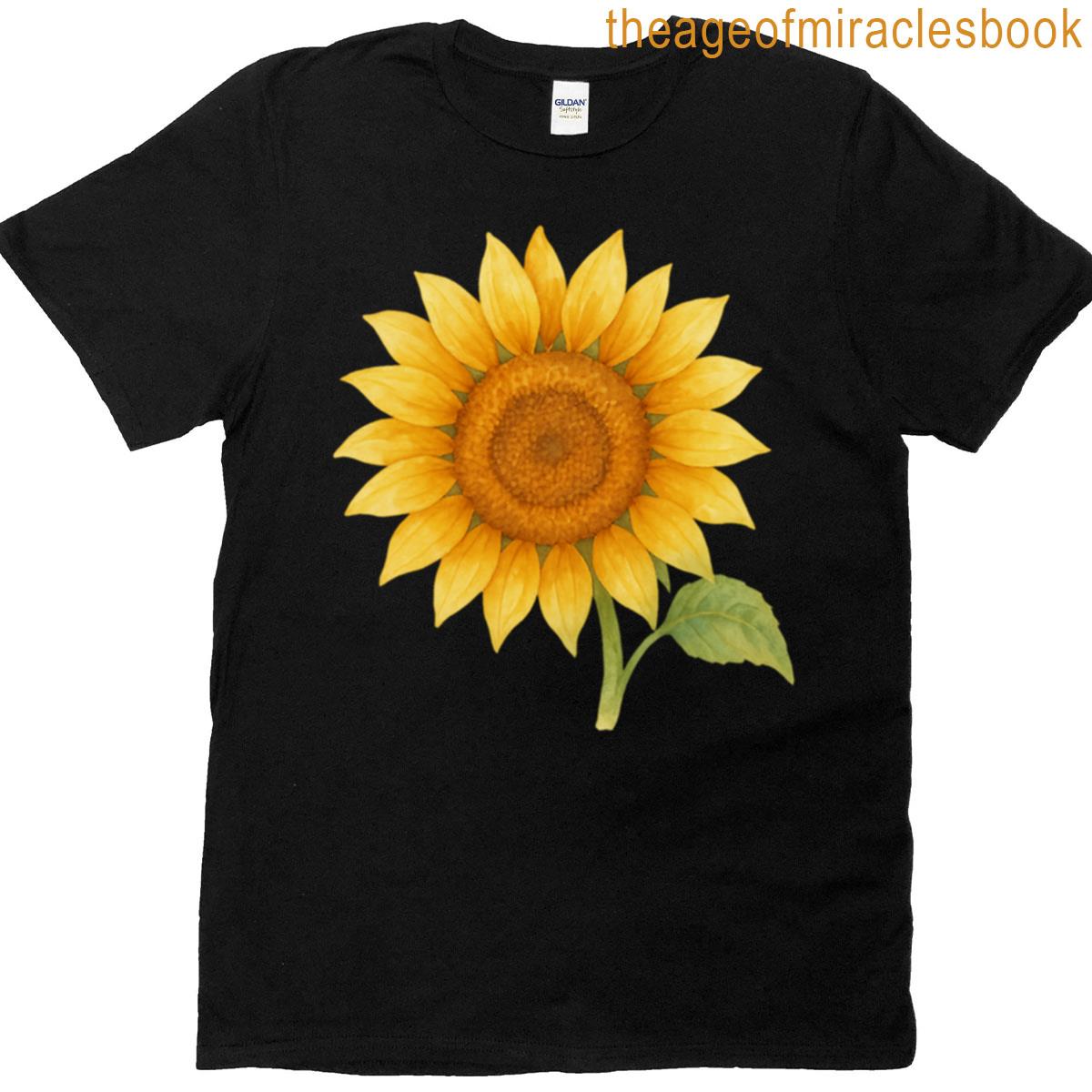 Bold Bloom Bright Yellow Sunflower T-shirt