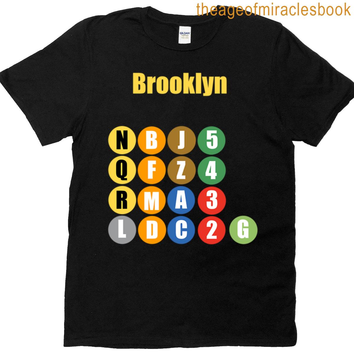 Brooklyn Ny Train Lines Yellow T-shirt