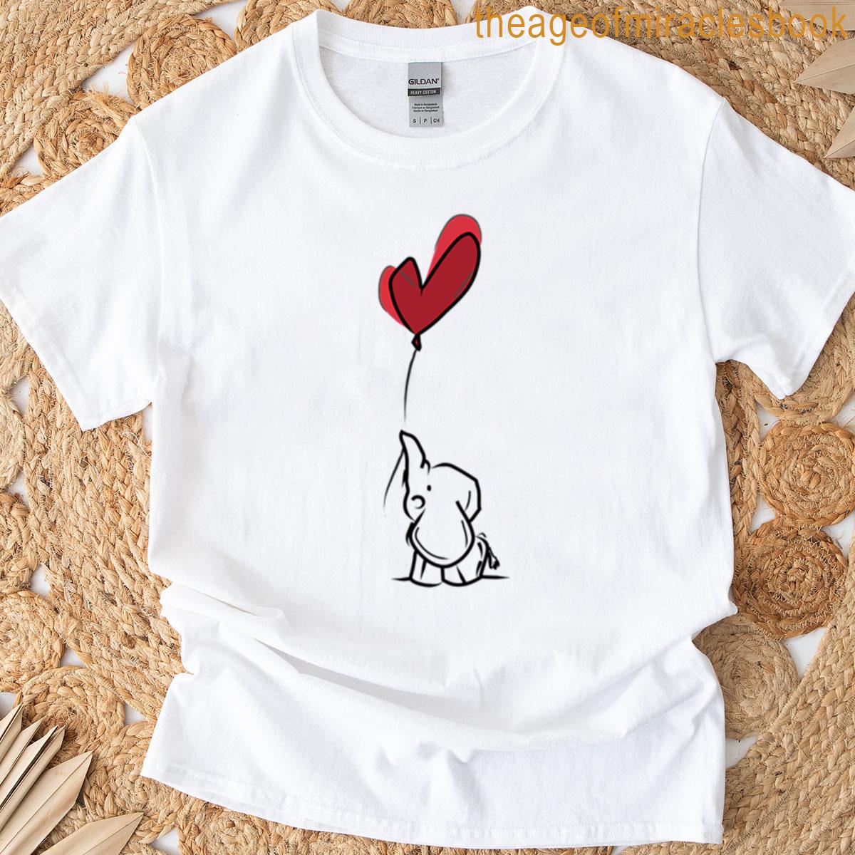 Cute Elephant Vector Art T-shirt