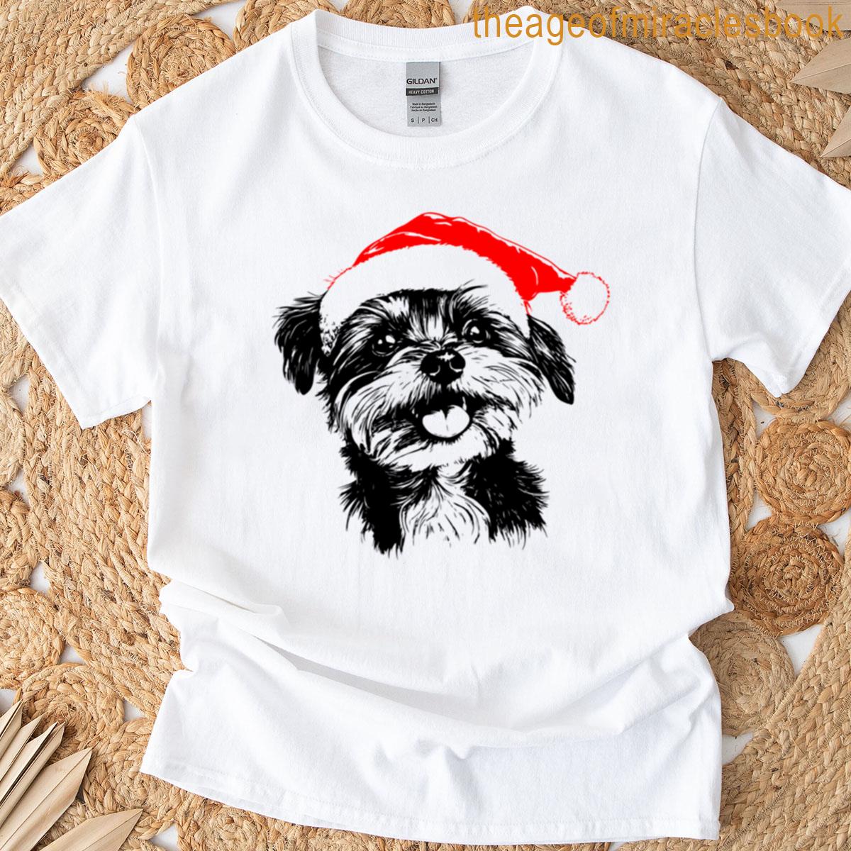 Festive Yorkie Joy T-shirt