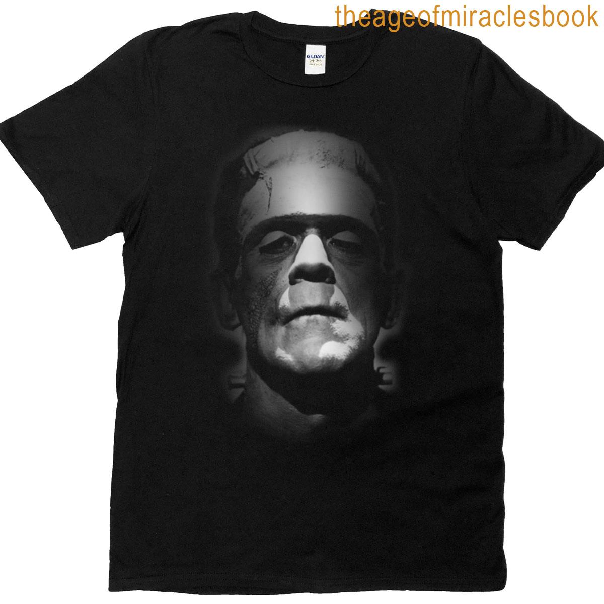 Frankenstein Monster Boris Karloff Face T-shirt