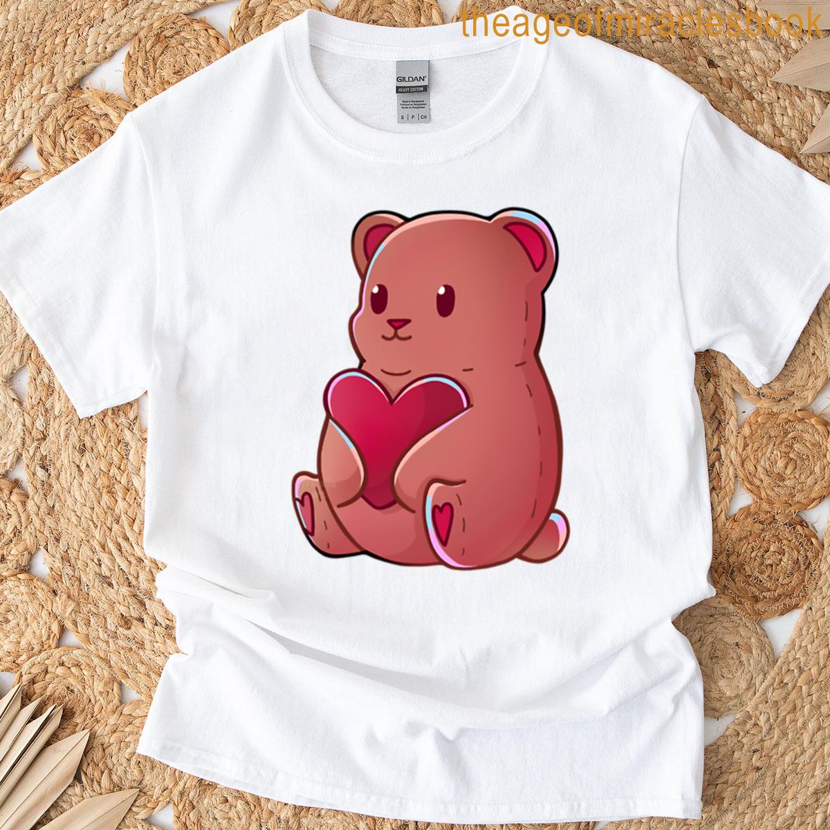 Heart Bear Brown T-shirt