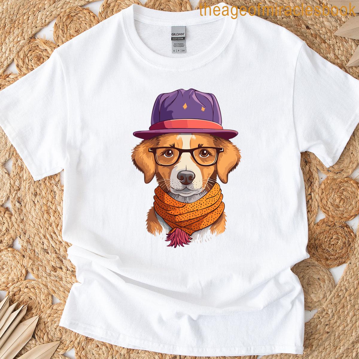 Hipster Dog Logo T-shirt