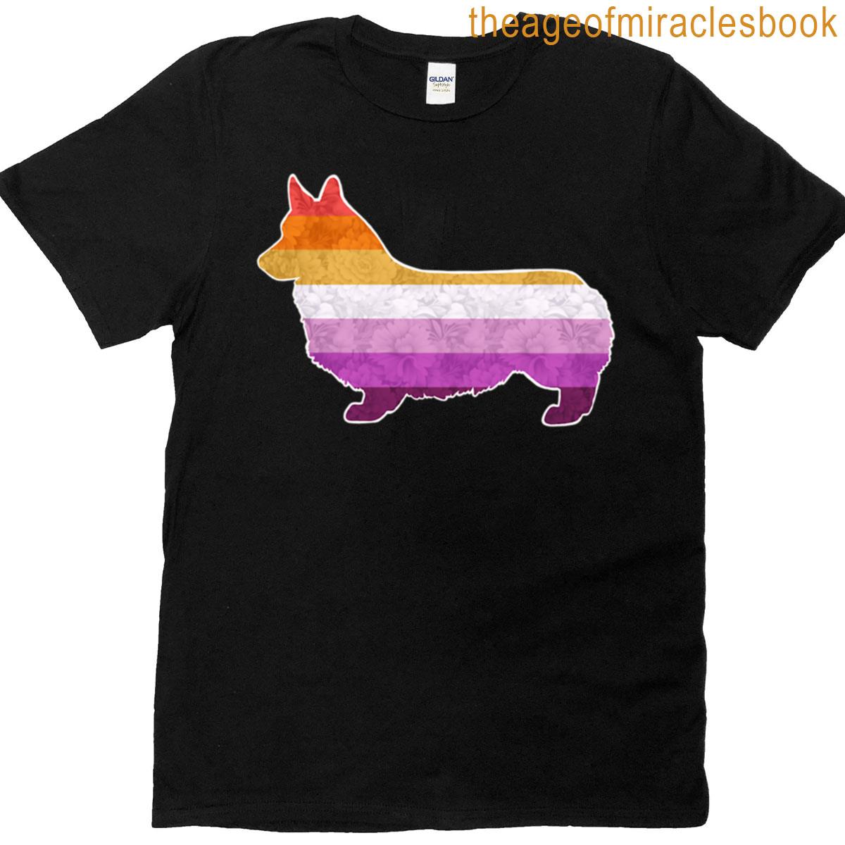 Lesbian Pride Pembroke Welsh Corgi T-shirt