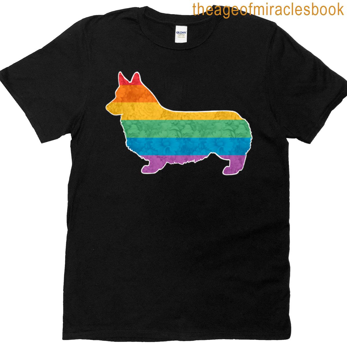 Rainbow Pride Pembroke Welsh Corgi T-shirt