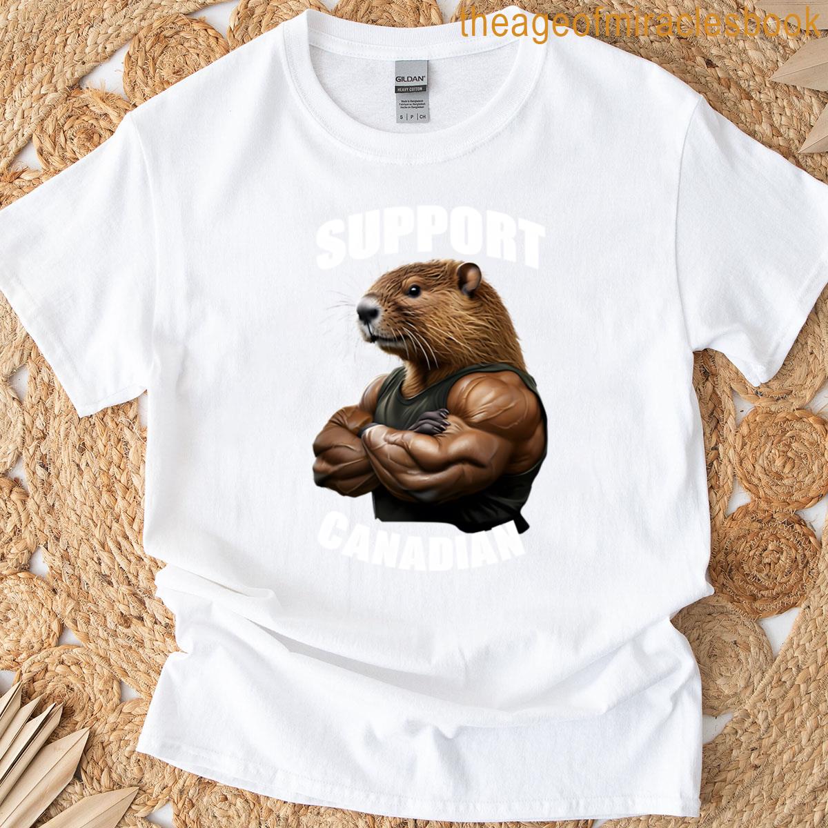Support Canadian Buff Canadian Beaver T-shirt