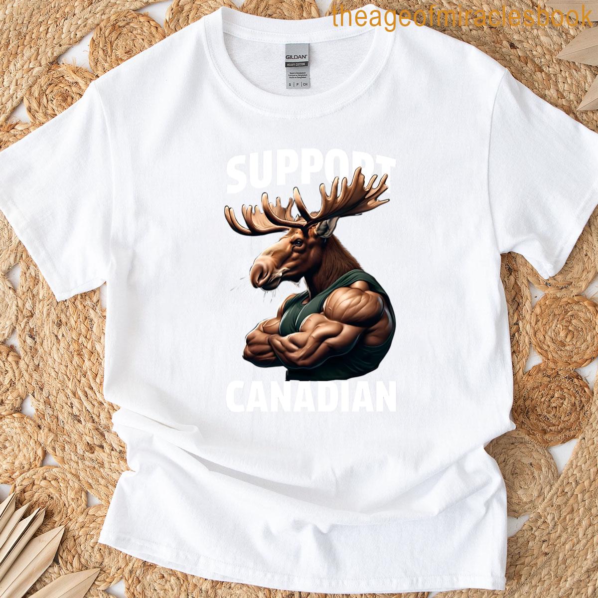 Support Canadian Buff Canadian Moose T-shirt