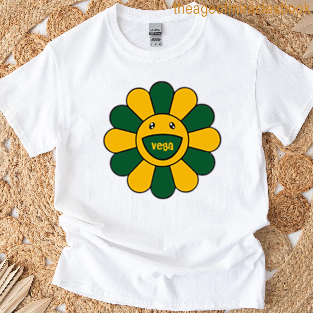 Vega Flower Face Yellow T-shirt