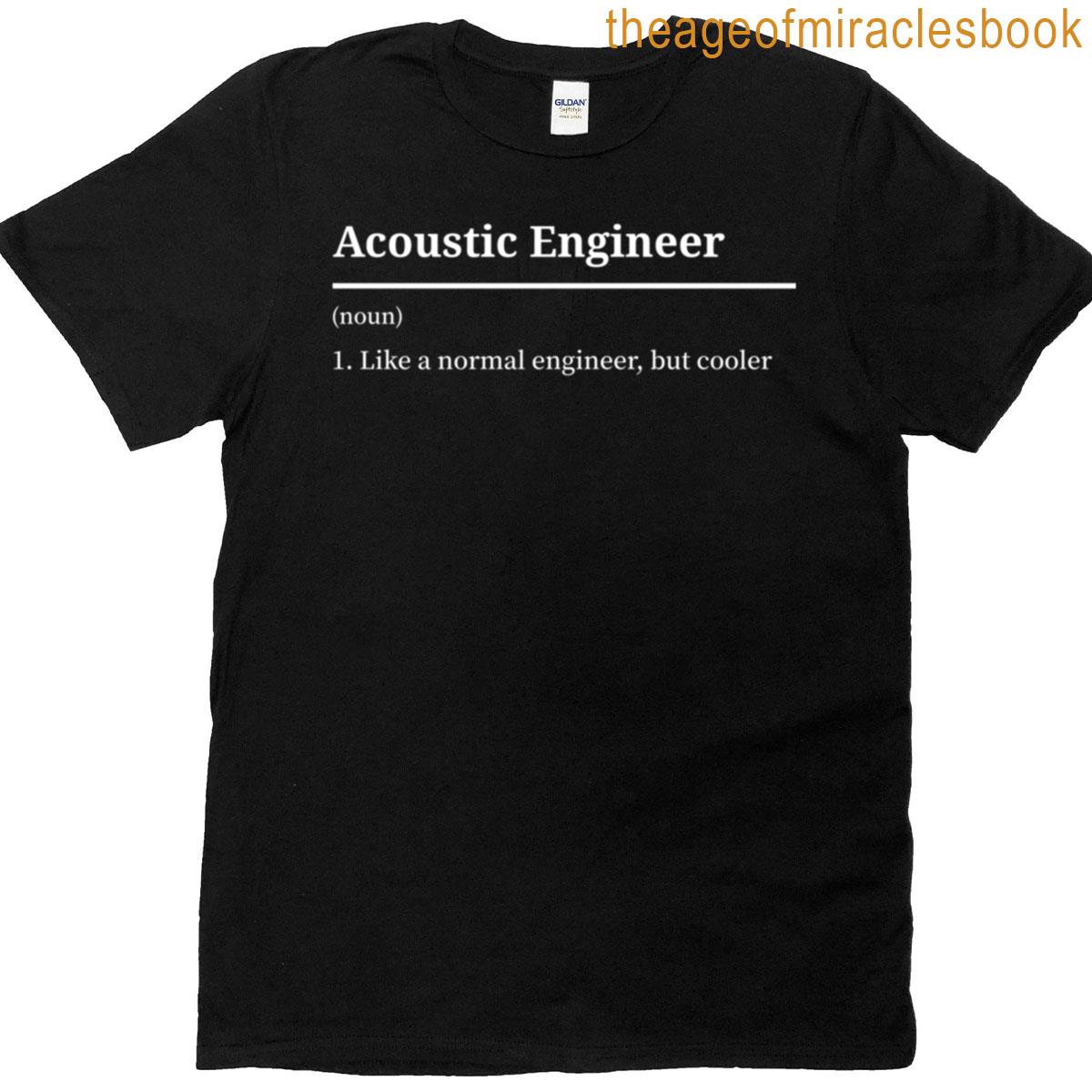 Acoustic Engineer Noun Definition Funny T-shirt