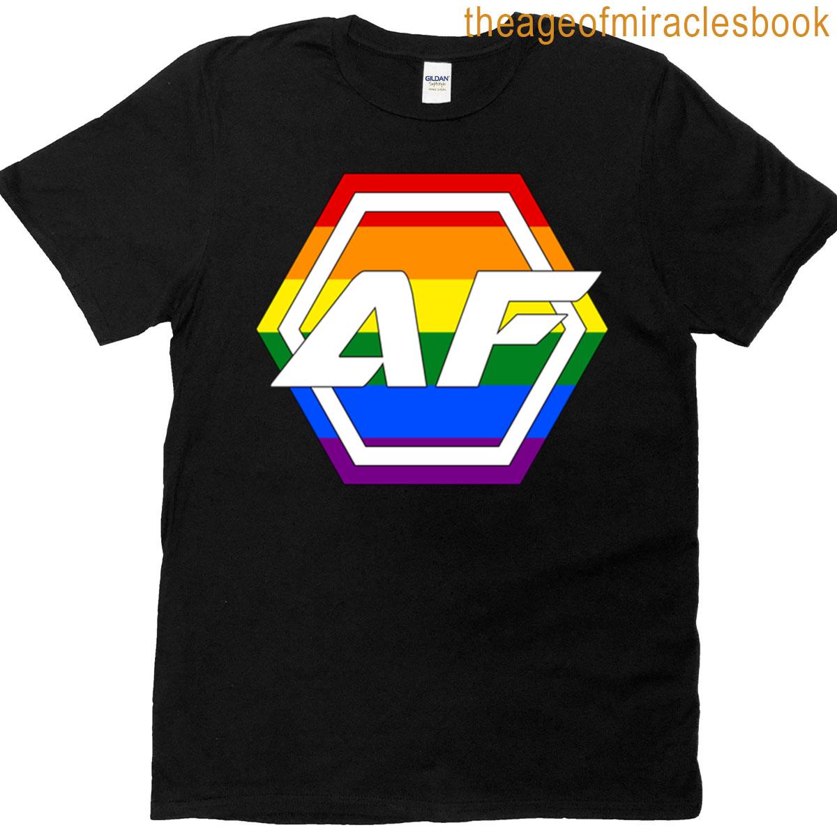 Aff Pride Logo White Text T-shirt