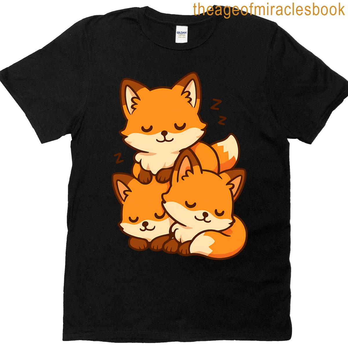 Fox 05 – Three Sleeping Foxes T-shirt