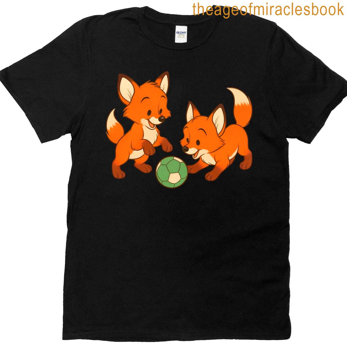 Fox 09 – Foxes Playing T-shirt