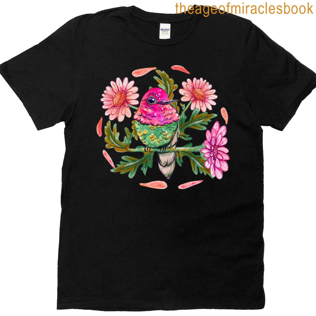 Hummingbird And Daisies T-shirt