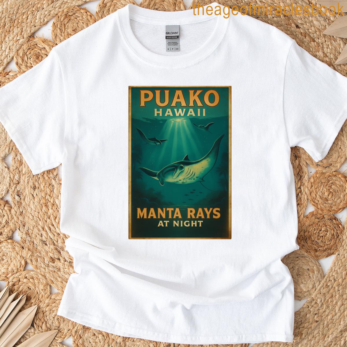 Manta Rays At Night T-shirt