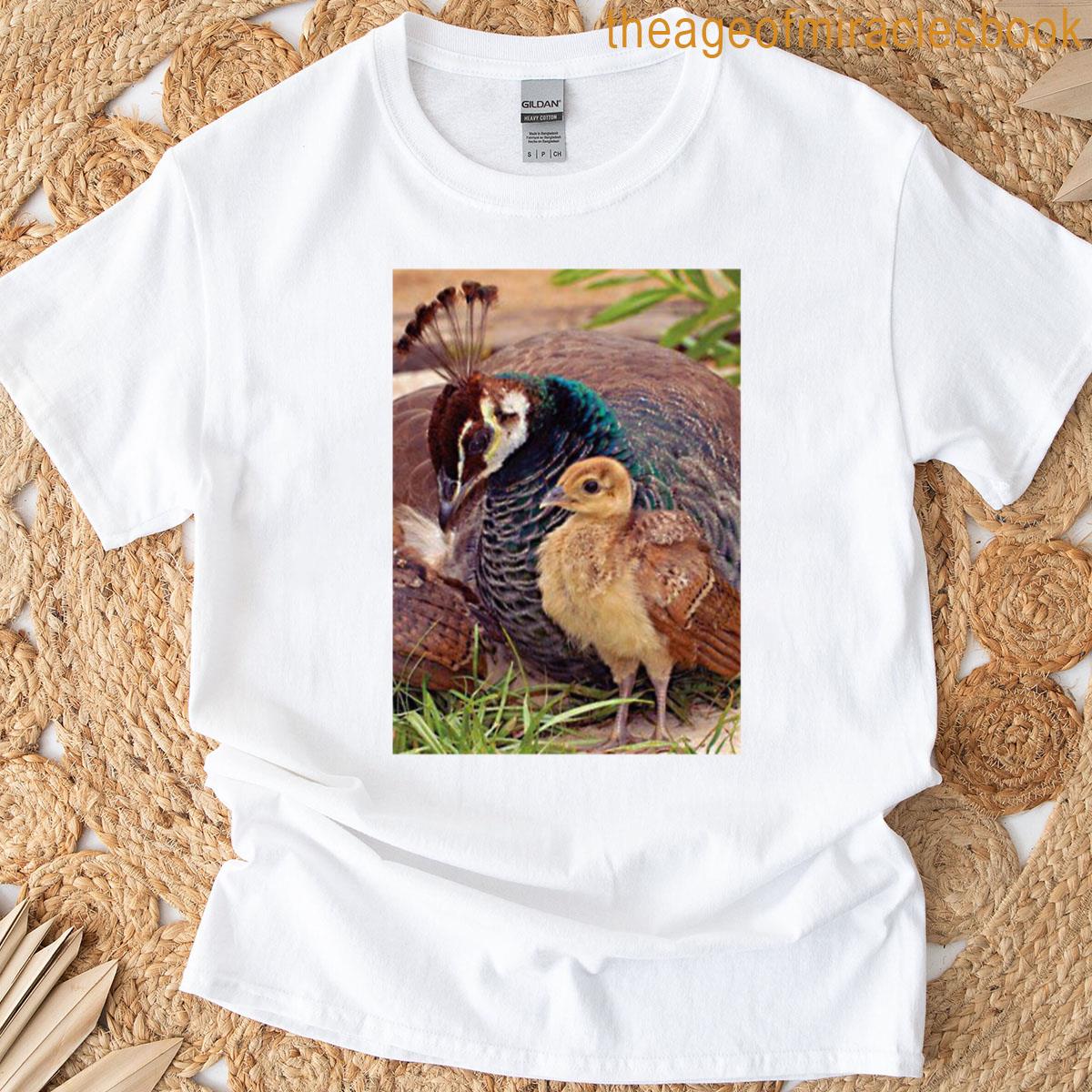 Mother Peacock With Her Son T-shirt