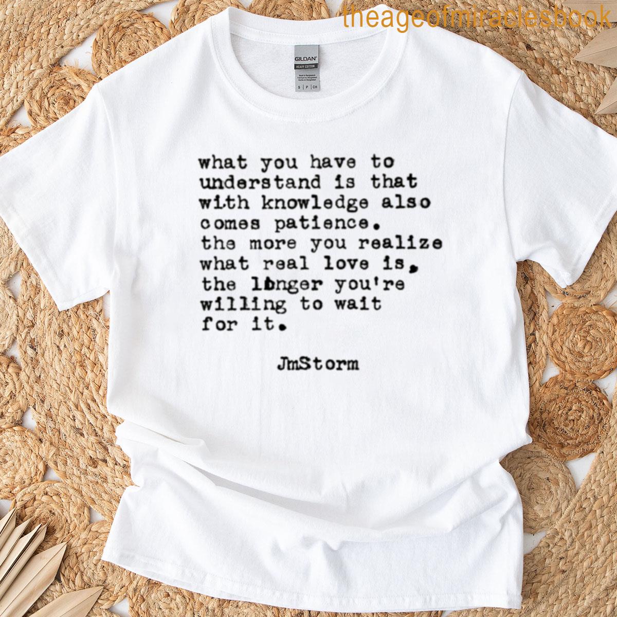 Quote On A Sentiment T-shirt