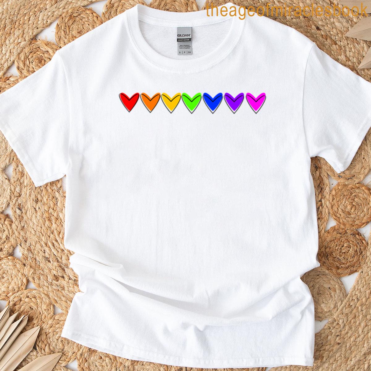Rainbow Hearts T-shirt
