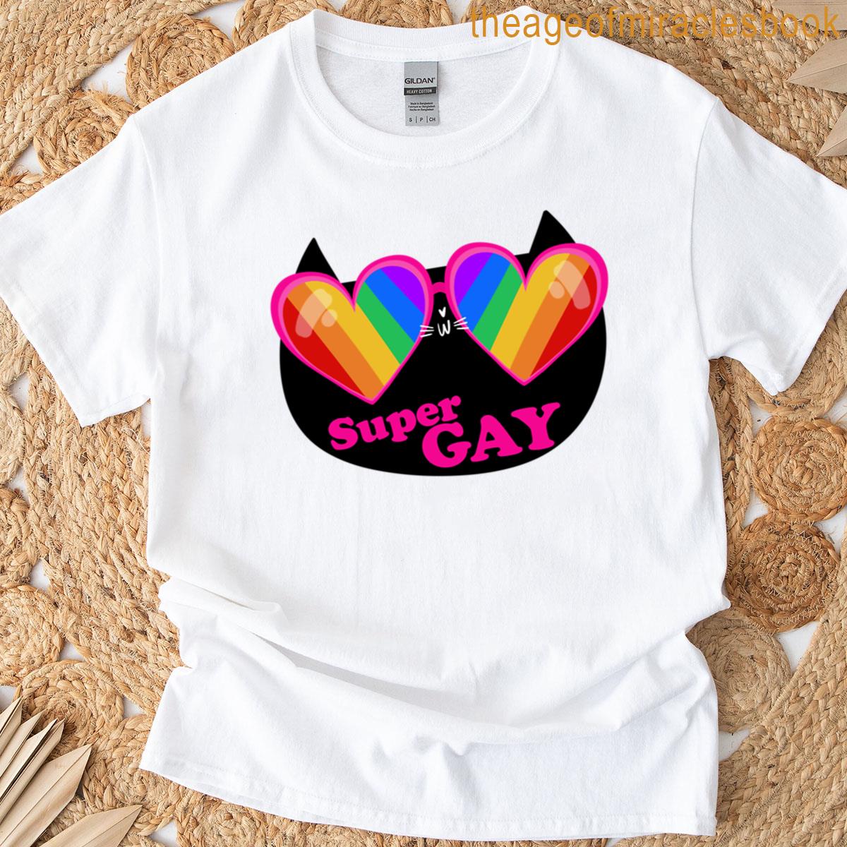 Super Gay Black Kitty T-shirt