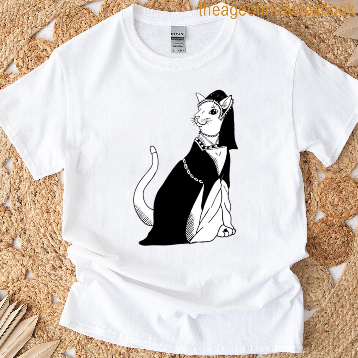 Tudor Cat Woodcut T-shirt