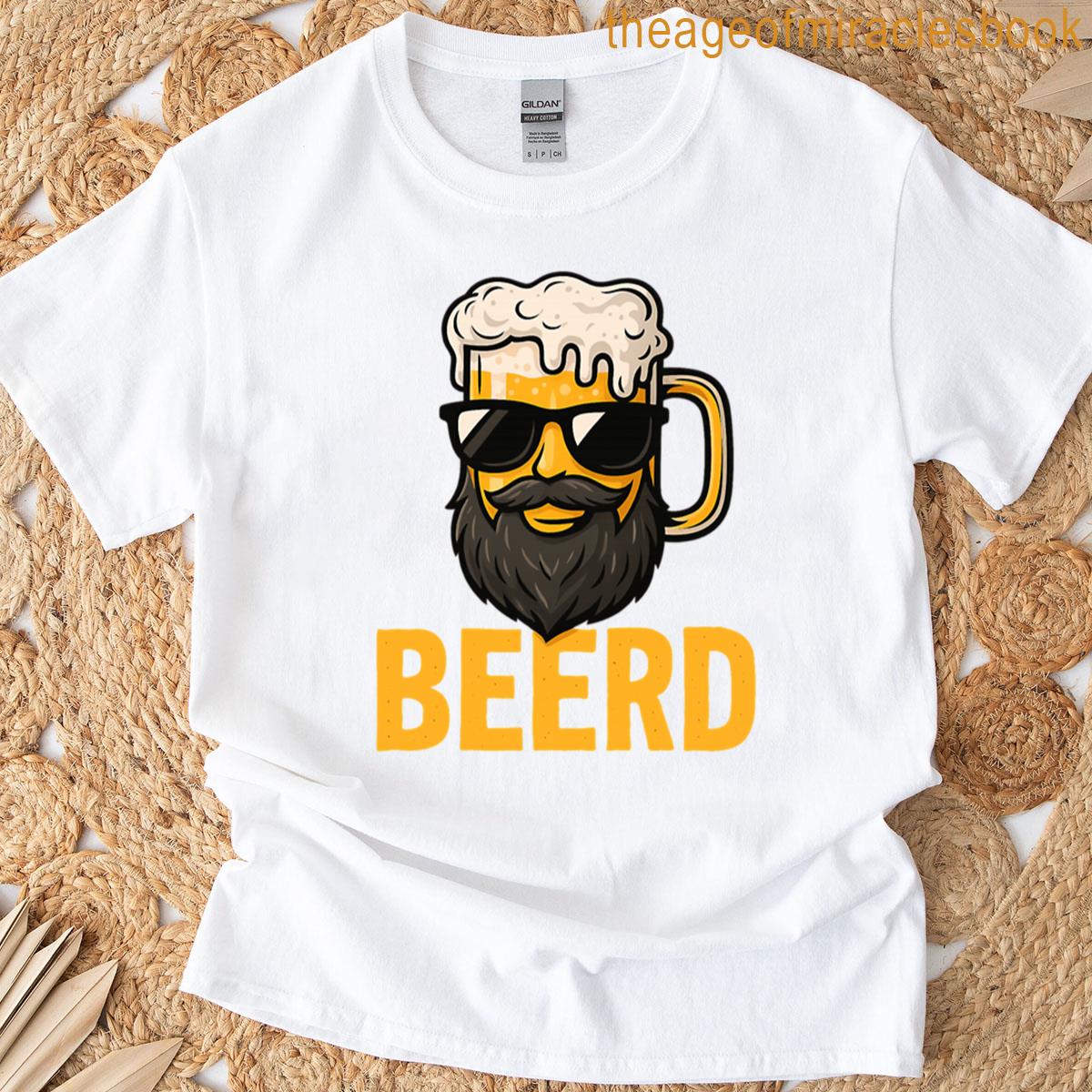Beerd Funny Beer Pun Bearded Dad T-shirt