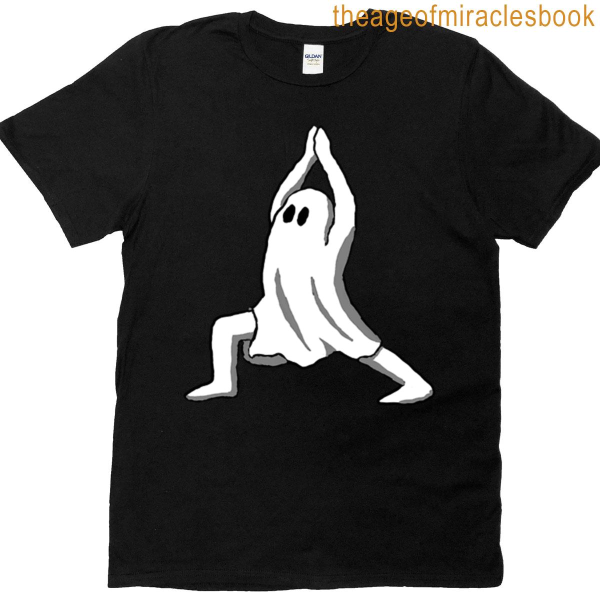 Ghost In Warrior I Pose – Ghost Yoga T-shirt