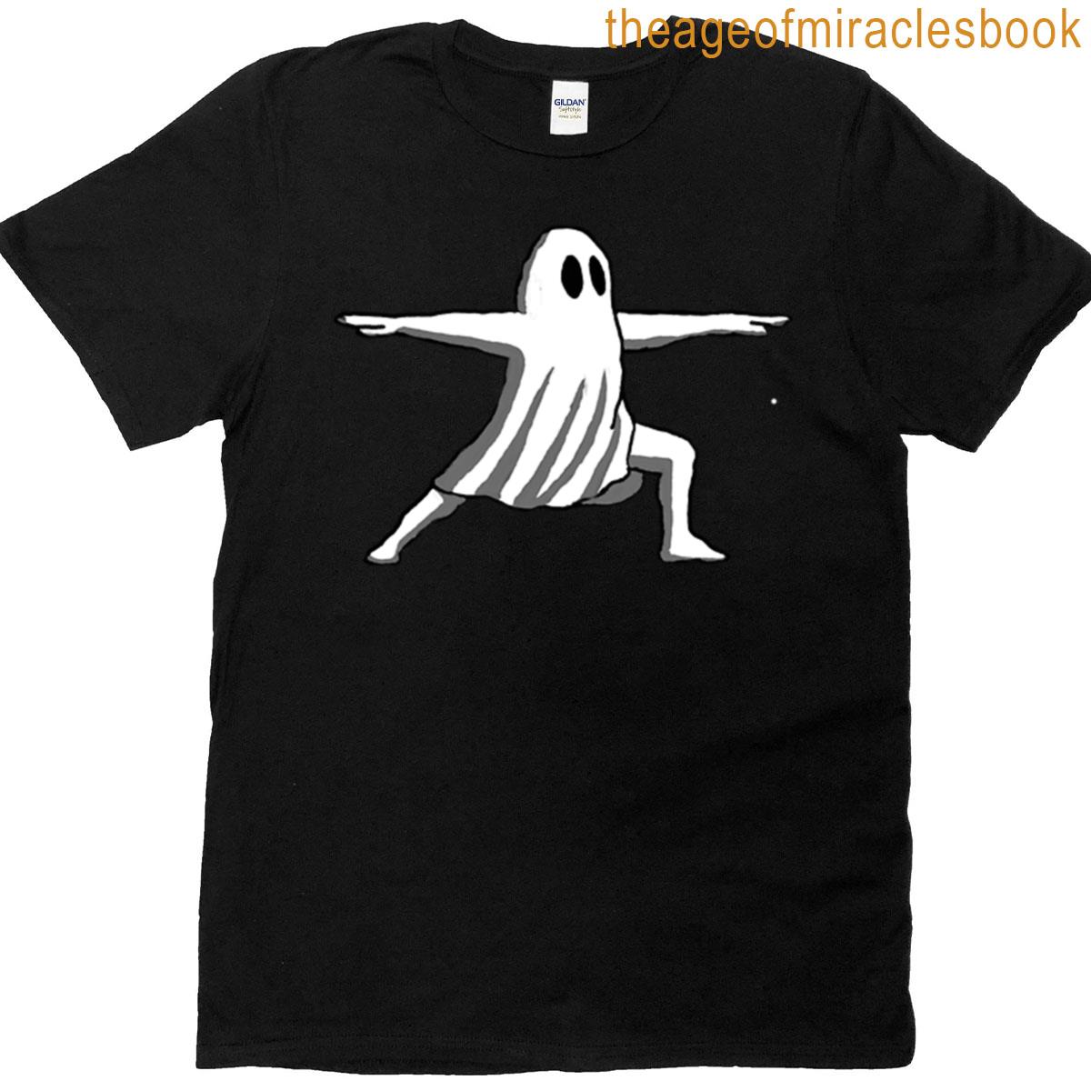 Ghost In Warrior Ii Pose – Ghost Yoga T-shirt