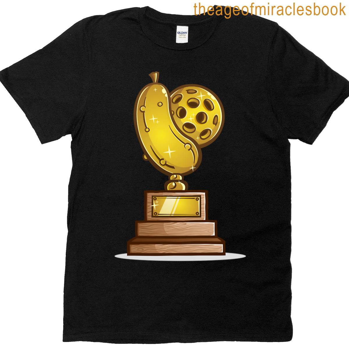 Golden Pickle Trophy Unique Fun Design T-shirt
