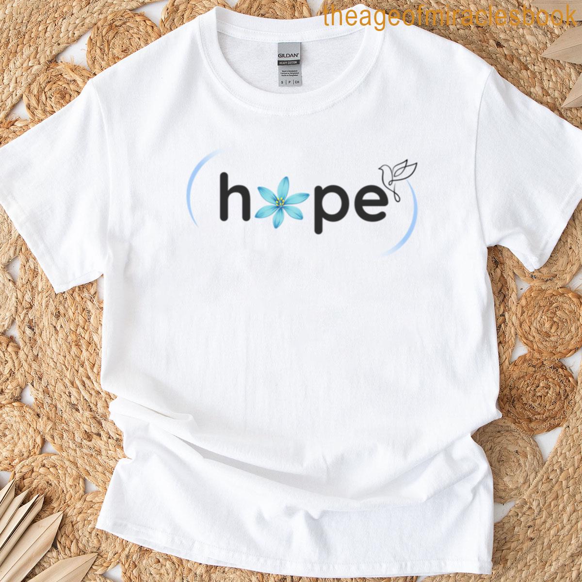 Hope Blue Flower T-shirt