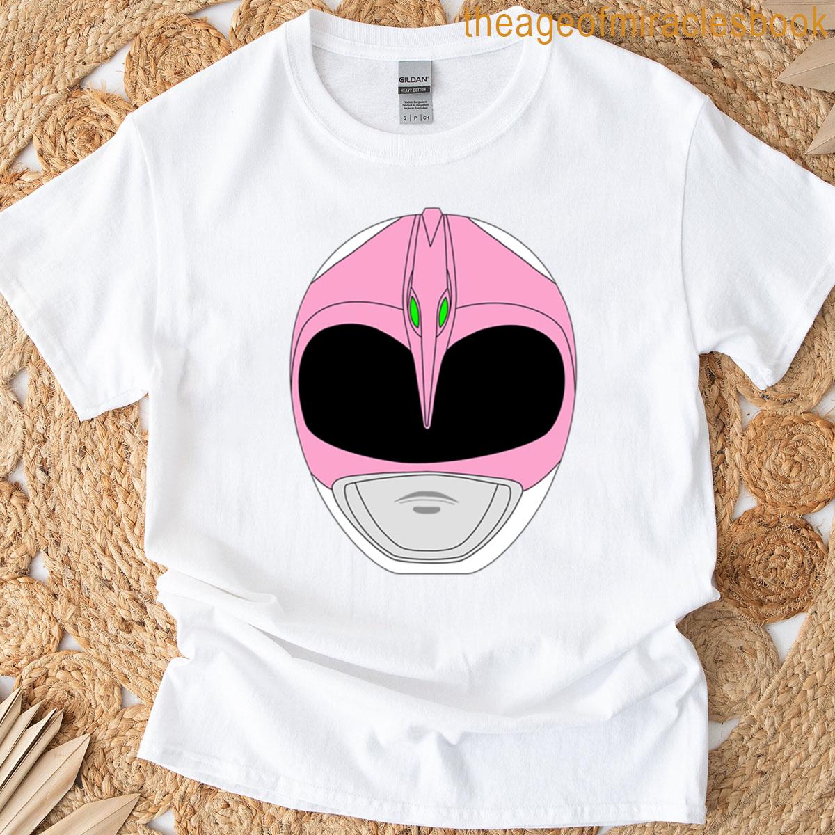 Mmpr Zyu Pink Helmet T-shirt