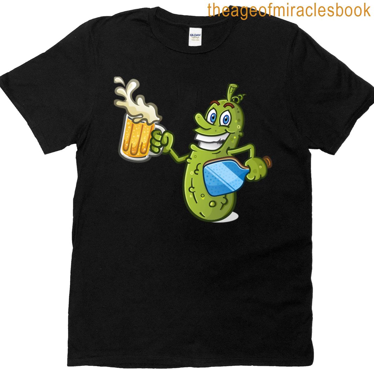 Pickle Pop Design Bright Tangy Artwork T-shirt