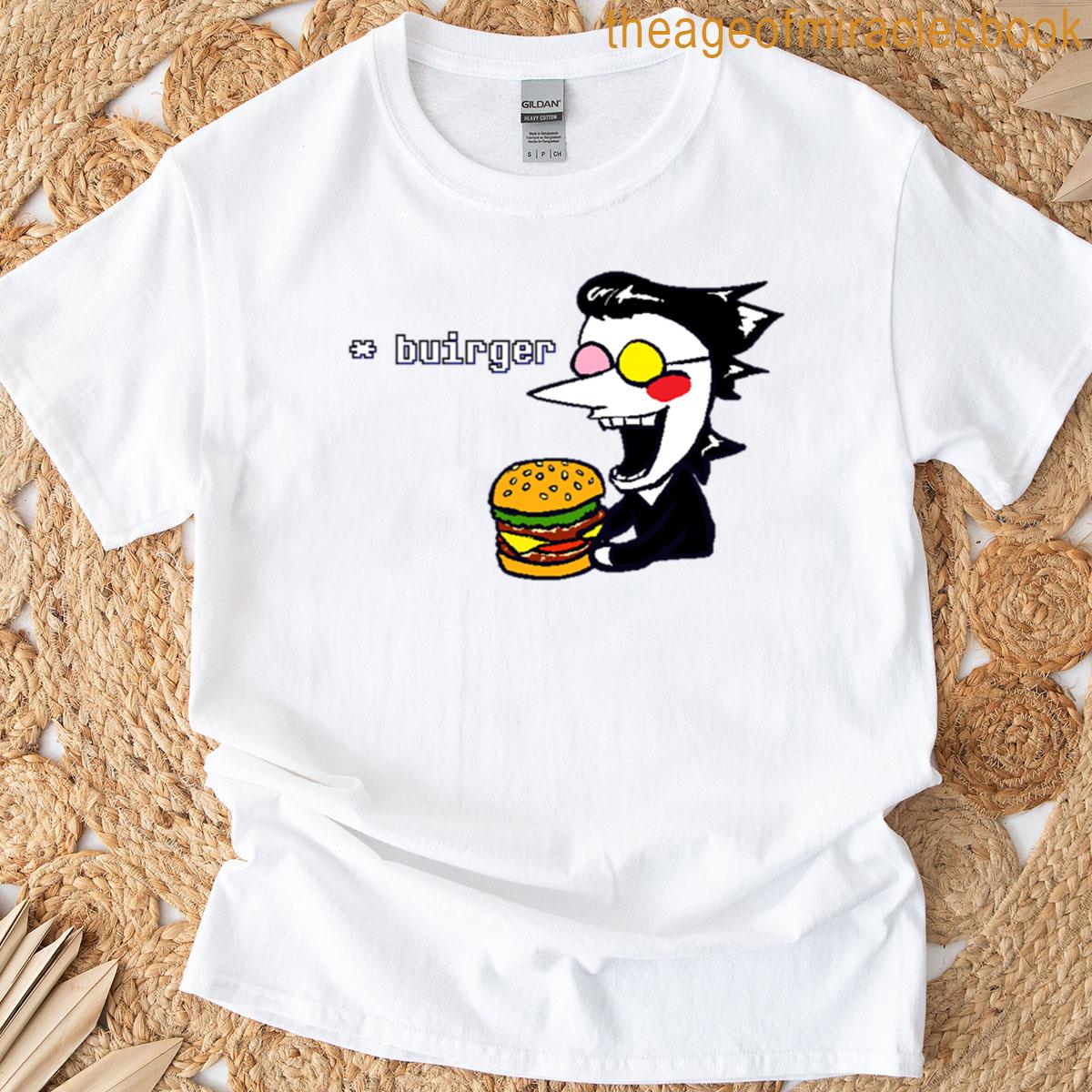 Spamton Eating Buirger Oversized T-shirt