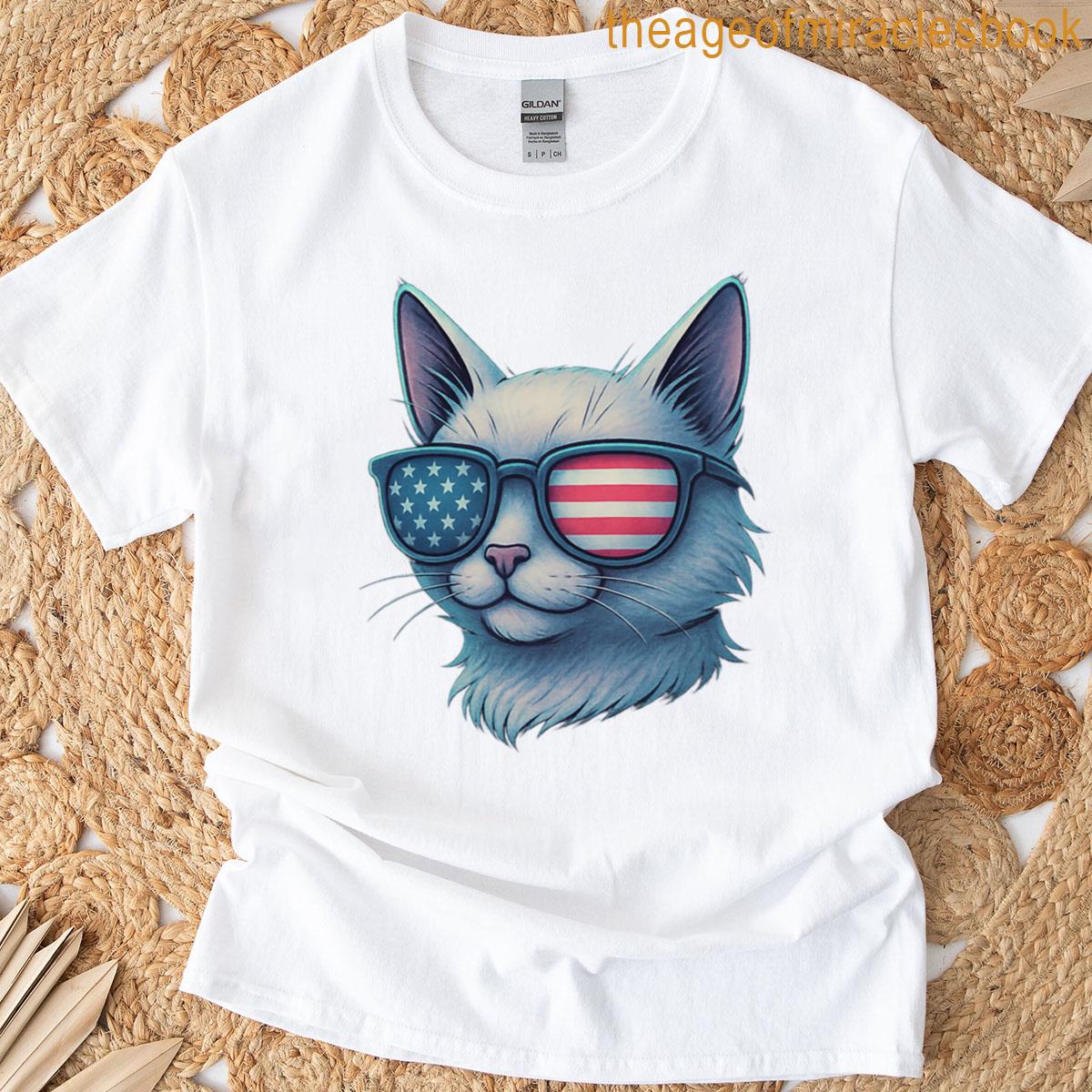 Stars Stripes Catitude T-shirt