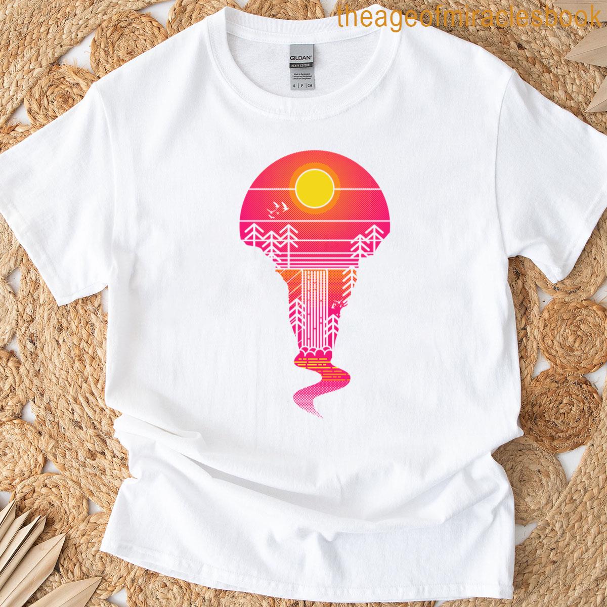 Summer Explorer Vibrant Geometric Nature T-shirt