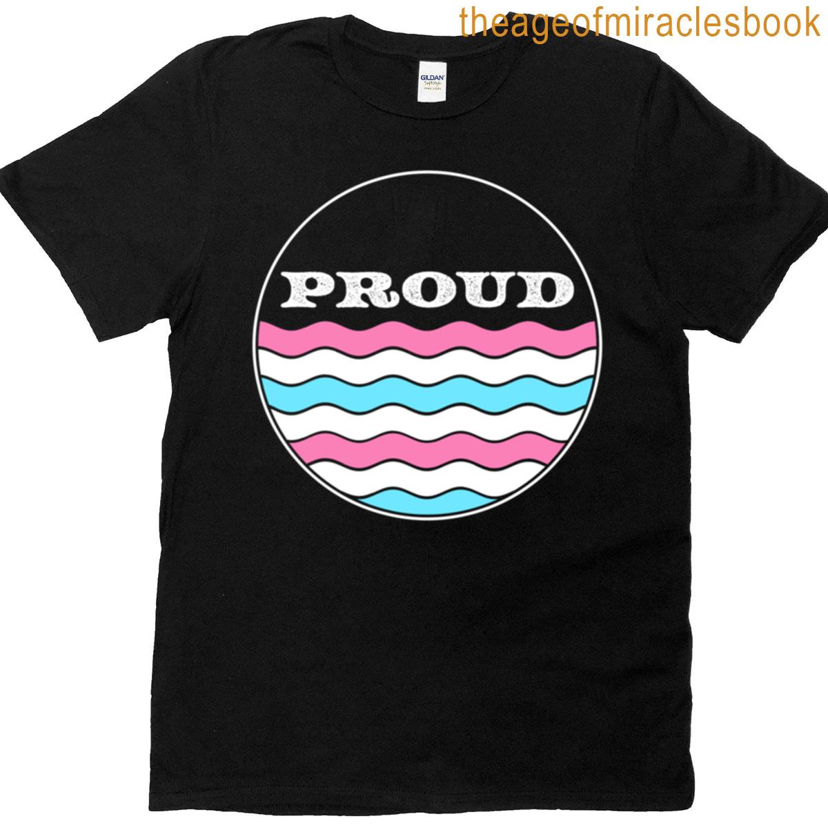 Wavy Stripe Proud Circle – Trans T-shirt
