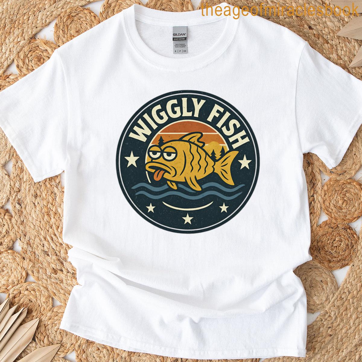 Wiggly Fish Grumpy Retro Patch T-shirt