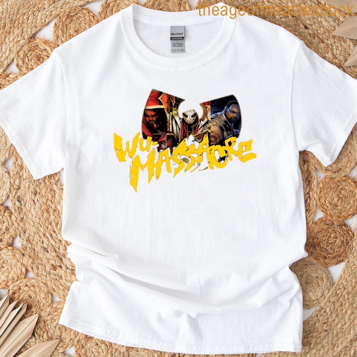 Wu-tang Massacre Meth Ghost Rae Logo T-shirt