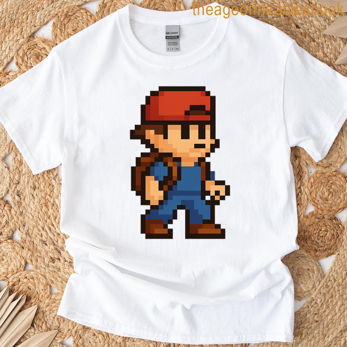 8bit Kid Hat Backwards T-shirt