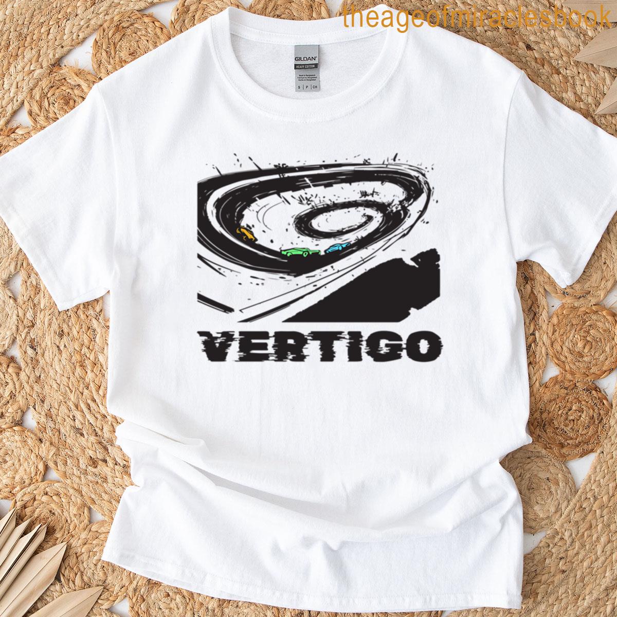 Abstract Vertigo Spiral Race Track T-shirt