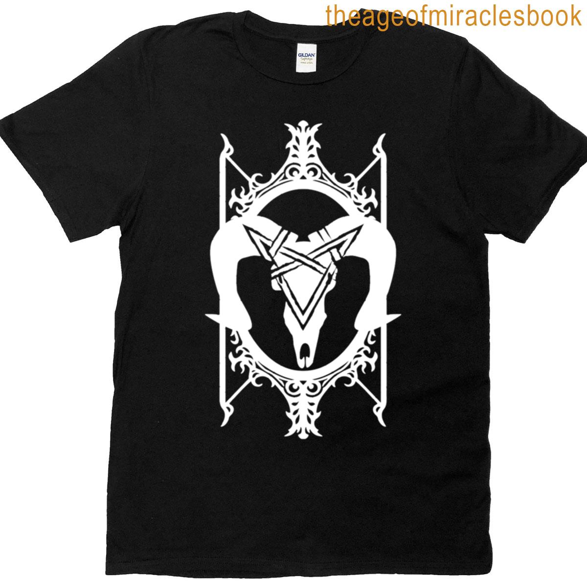 Antique Goth Occult Ram Skull T-shirt