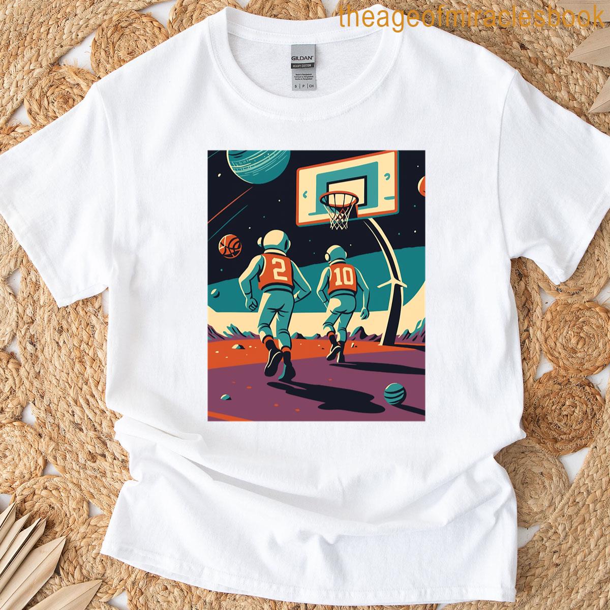 Basketball In Space Graphic T-shirt