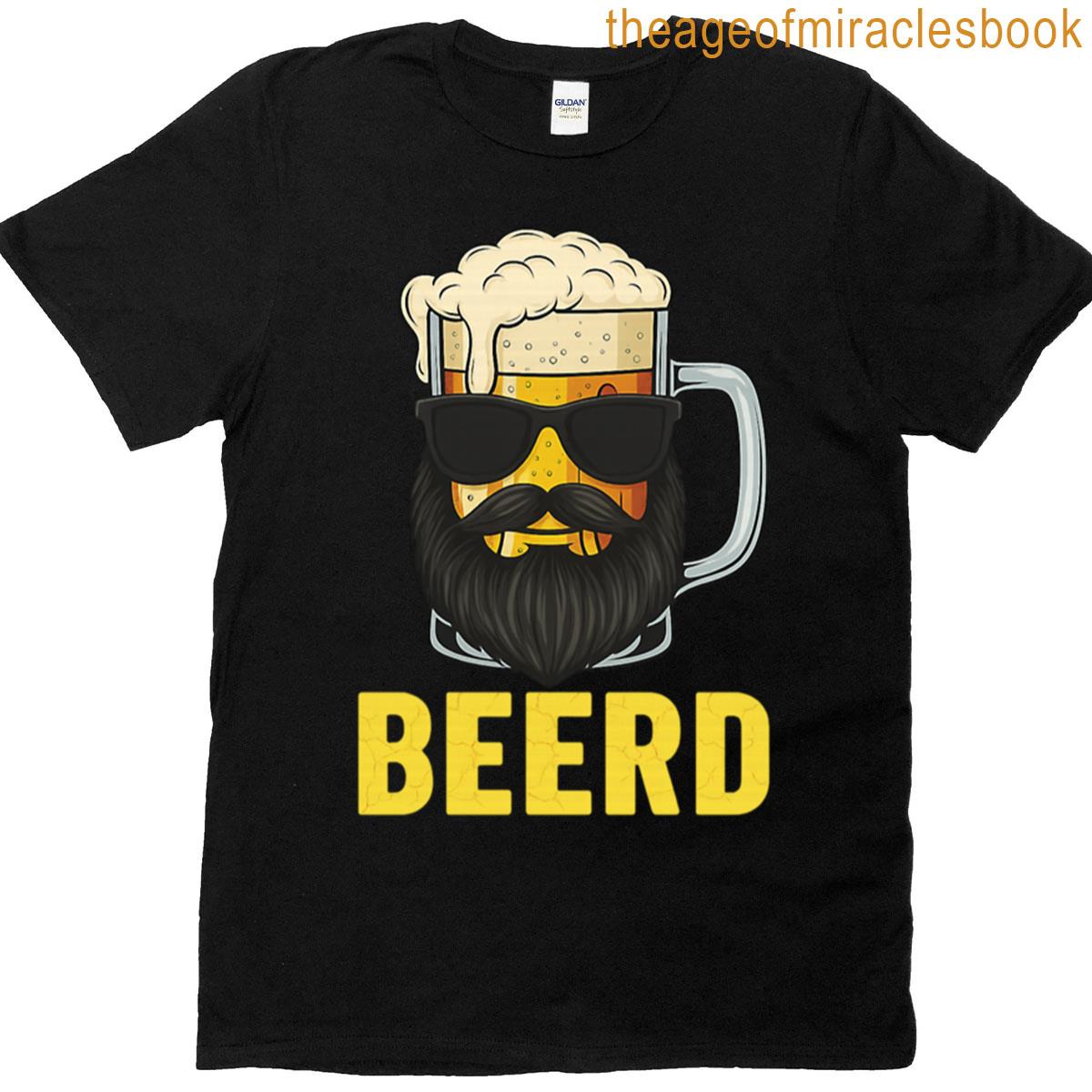 Beerd Funny Beer Beard Drinking Humor T-shirt