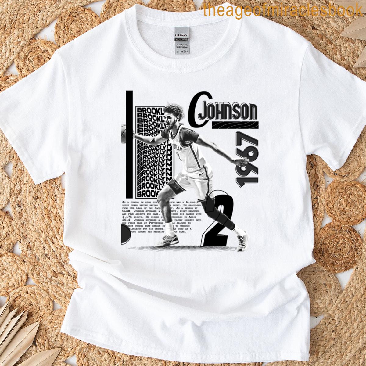 C Johnson Basketball Player Design Oversized T-shirt