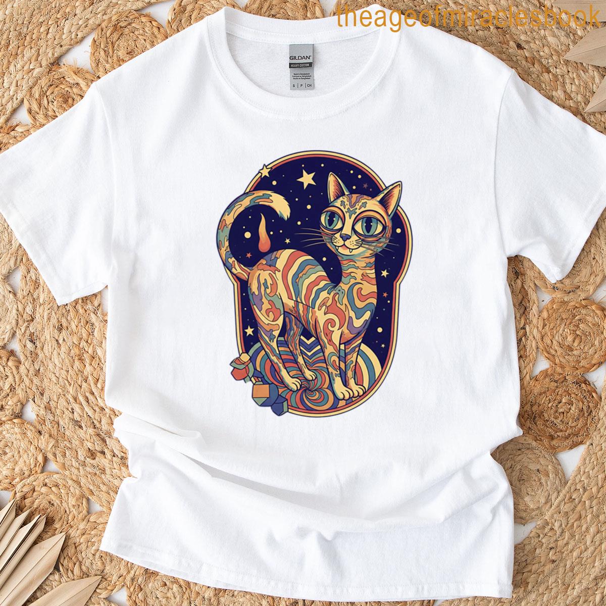 Cosmic Dream Cat T-shirt