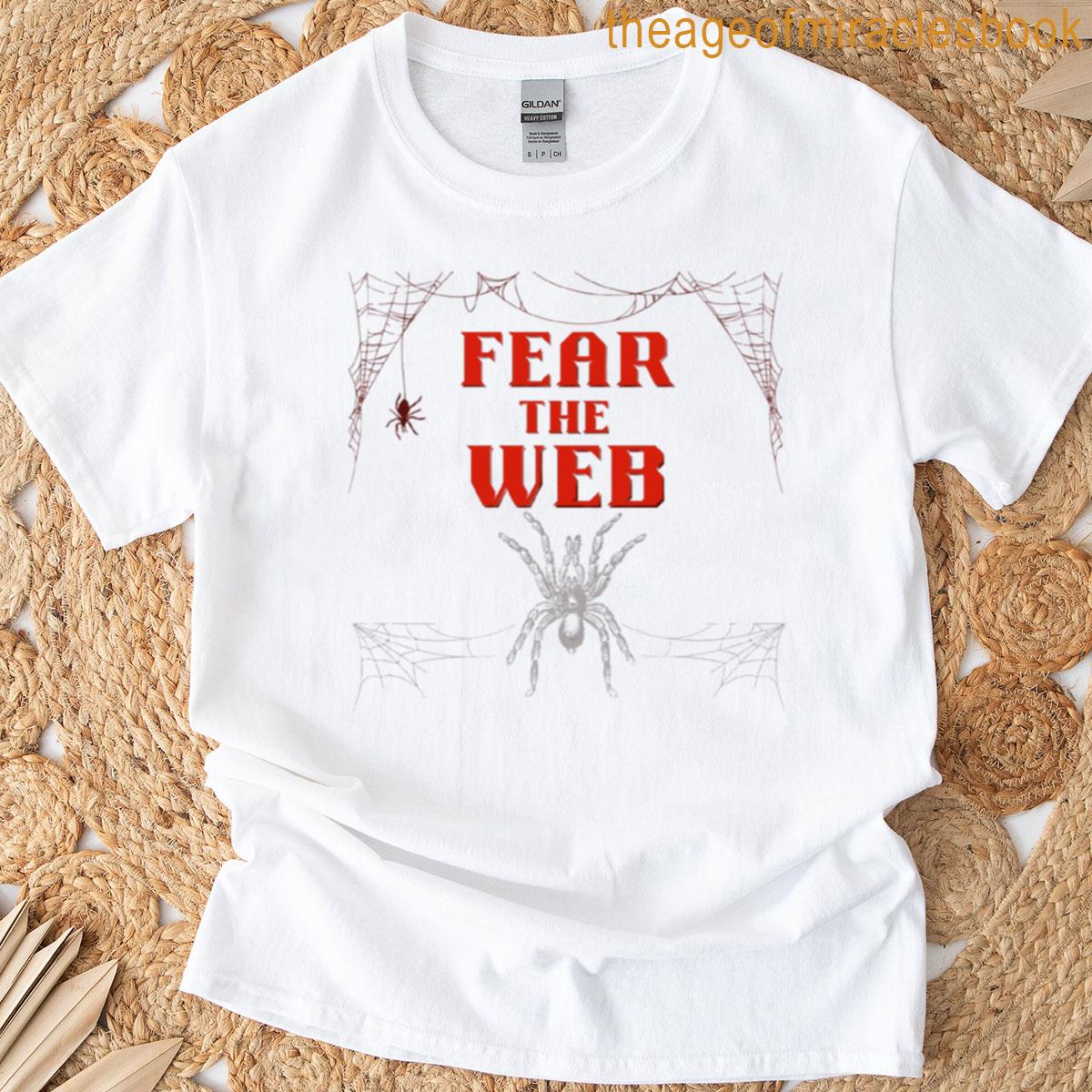 Fear The Web – Bold Spider Horror Design T-shirt