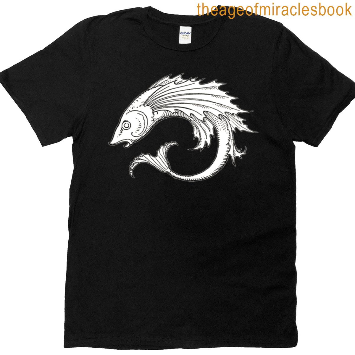 Flying Fish Illustration Fish Art T-shirt